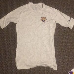 LSU football compression shirt